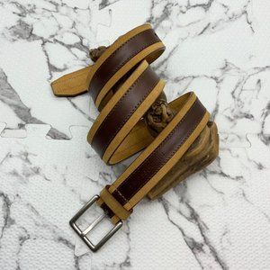 Men's Sean John Wheat | Brown Suede Belt